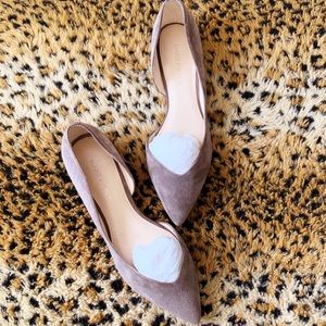 Marc Fisher Grey Suede Flats